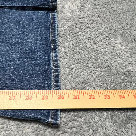 Anthro Seventy Mochi Queenie Jeans Womens 29 (30x30) Flare High Rise Blue Denim - Picture 9 of 10